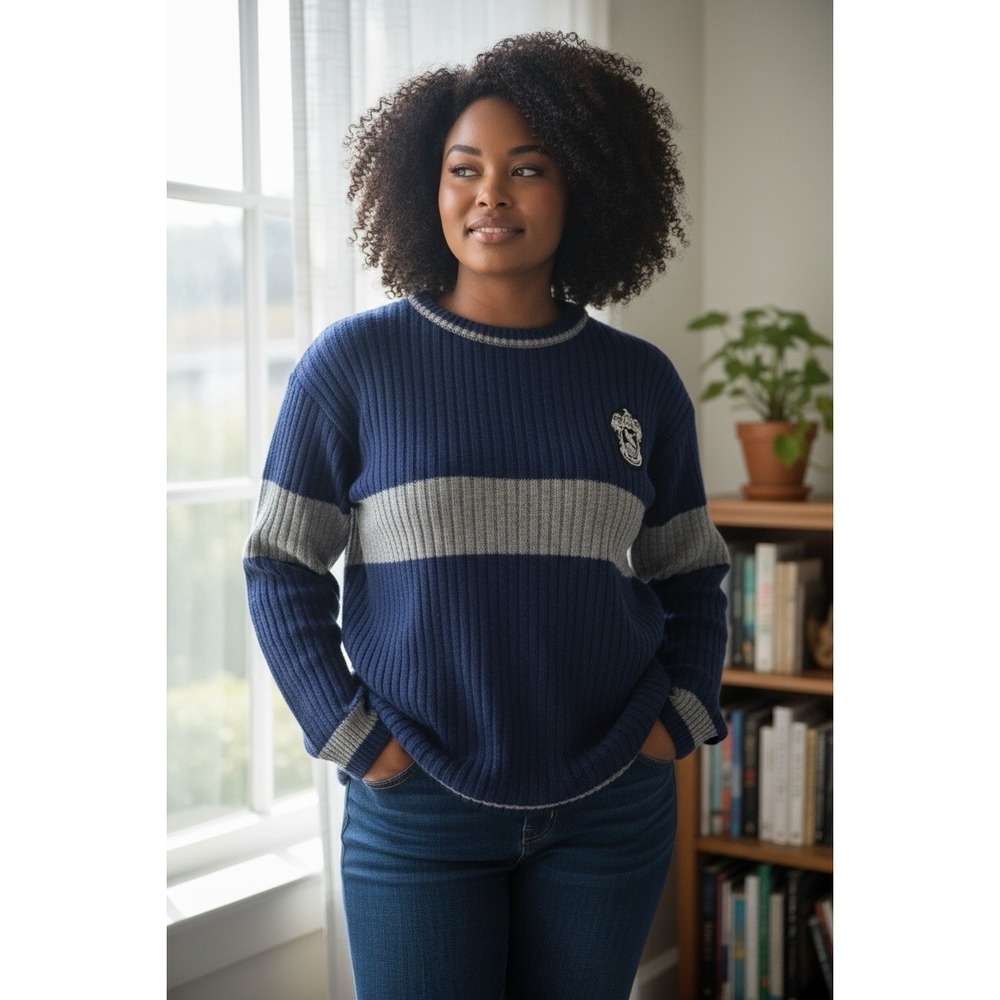 Harry Potter Ravenclaw University Sweater 100%Lambswool Size 2XL Made N Scotland